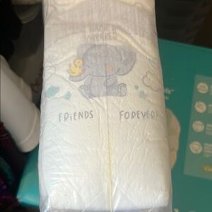 Friends Forever Diaper Cover -  White Pampers Swaddlers 72 count
